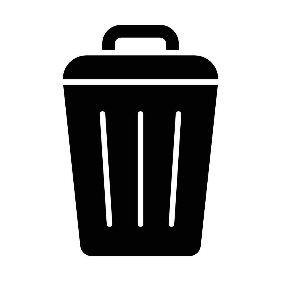 Garbage Vector Glyph Icon For Personal And Commercial Use.