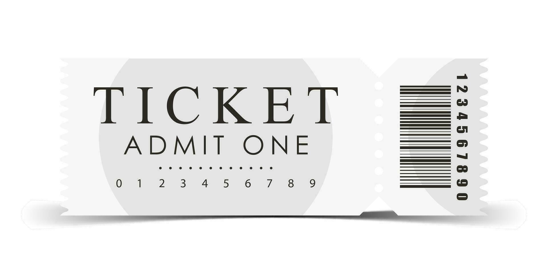 Ticket design. Ticket design template. Vector. vector
