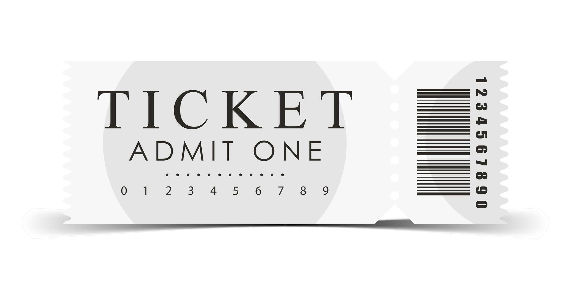 Ticket design. Ticket design template. . vector