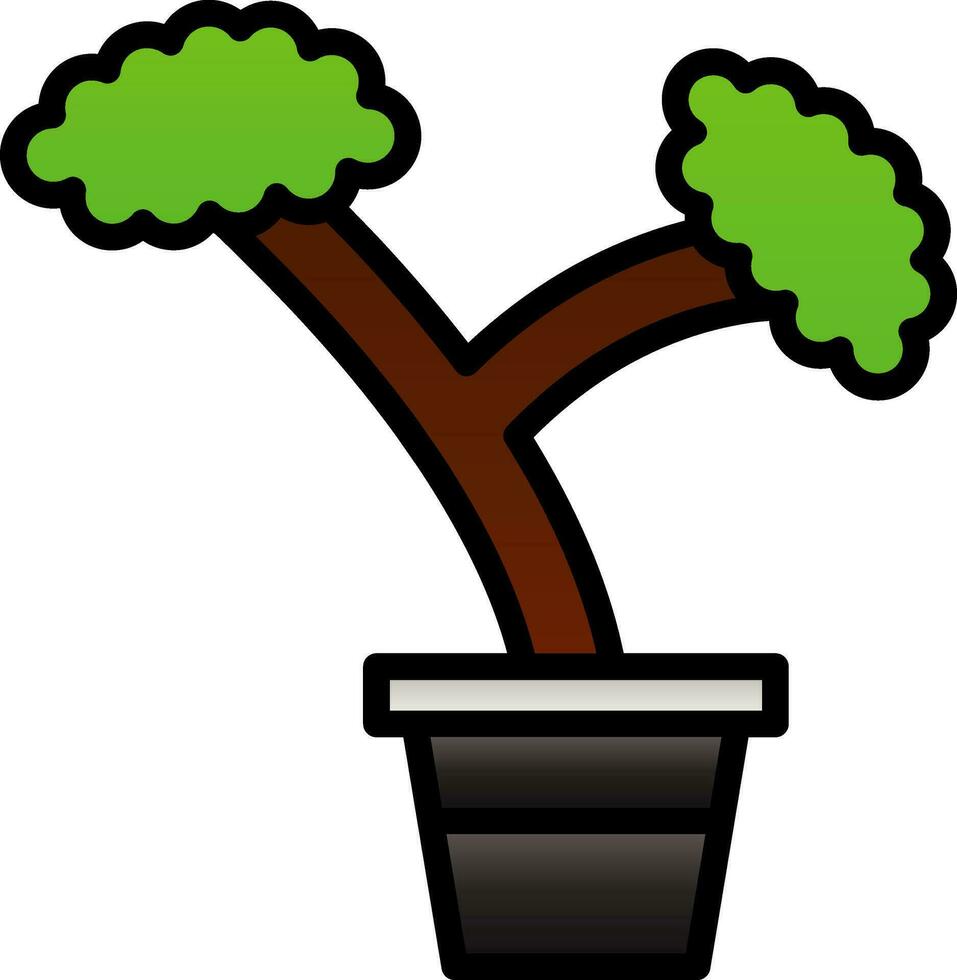 Bonsai Vector Icon Design