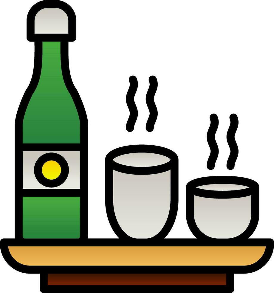 Sake Vector Icon Design