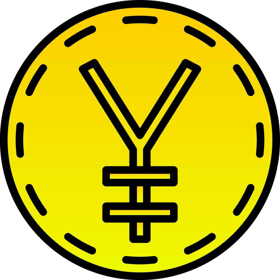 Japanese yen Vector Icon Design