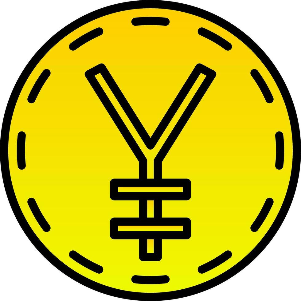 Japanese yen Vector Icon Design