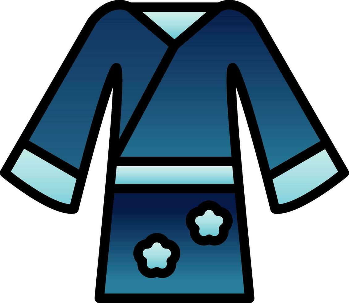 yukata vector icono diseño