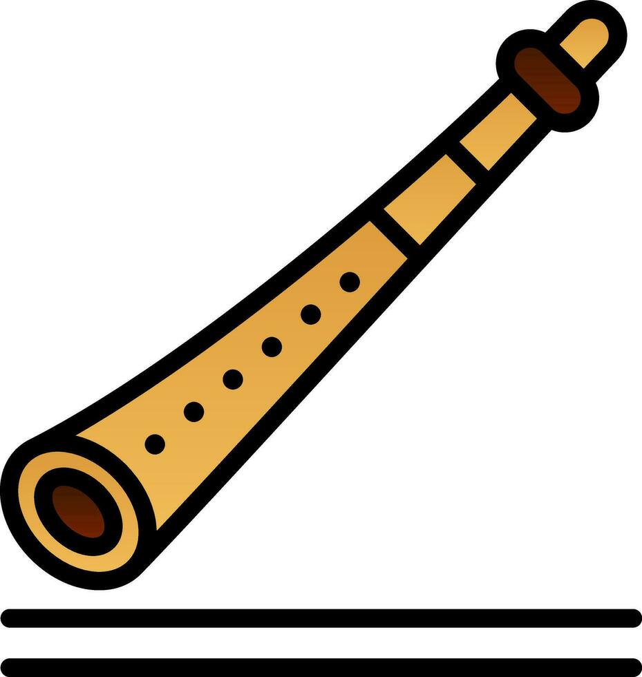 Shakuhachi Vector Icon Design