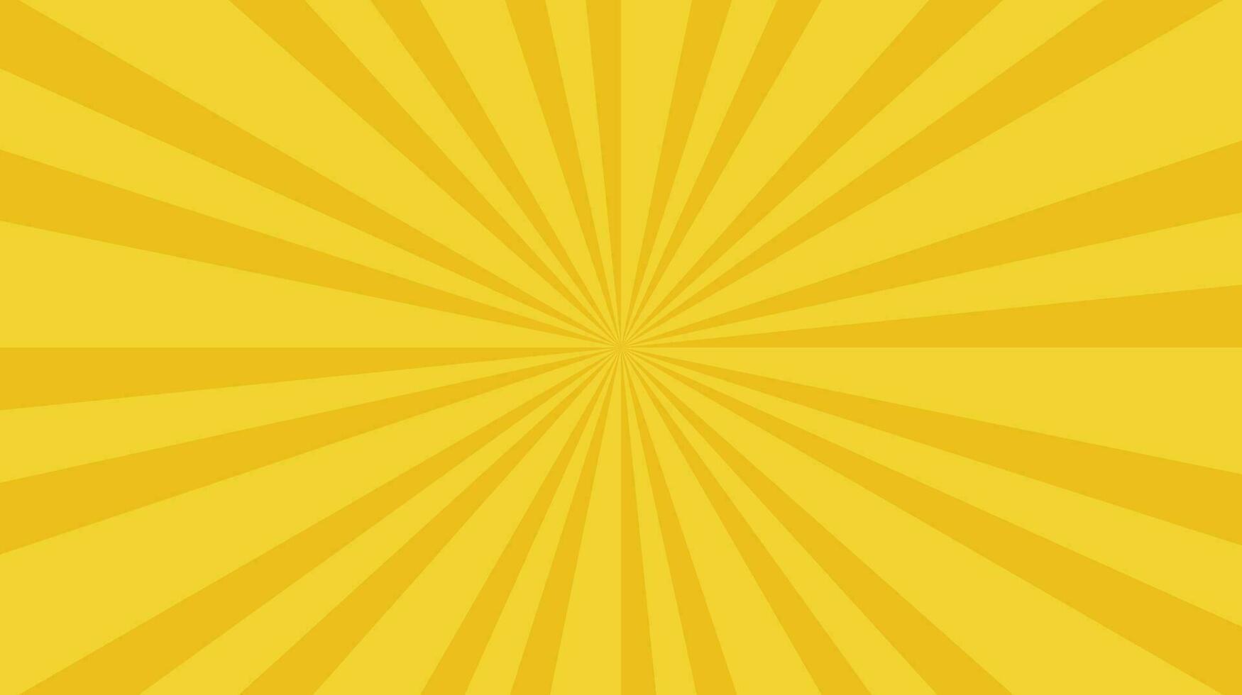Illustration Vector Graphic Retro Sun Ray Background Yellow