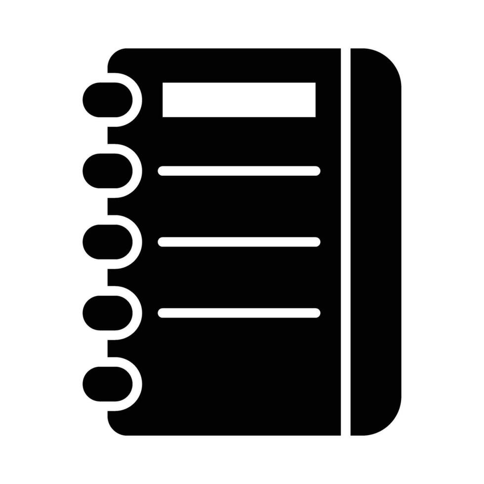 Diary Vector Glyph Icon For Personal And Commercial Use.