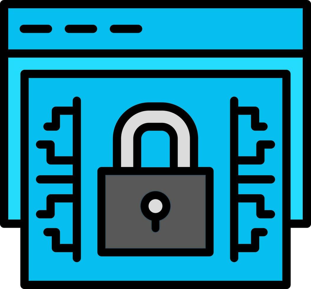 Web encryption Vector Icon Design