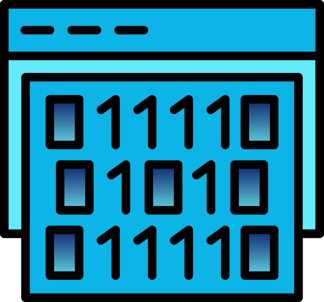 Binary code Vector Icon Design
