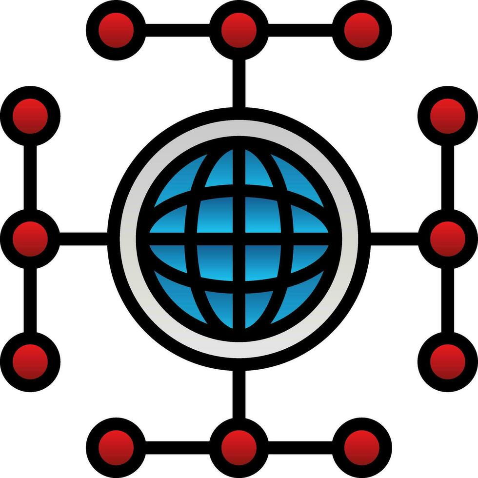 Global network Vector Icon Design