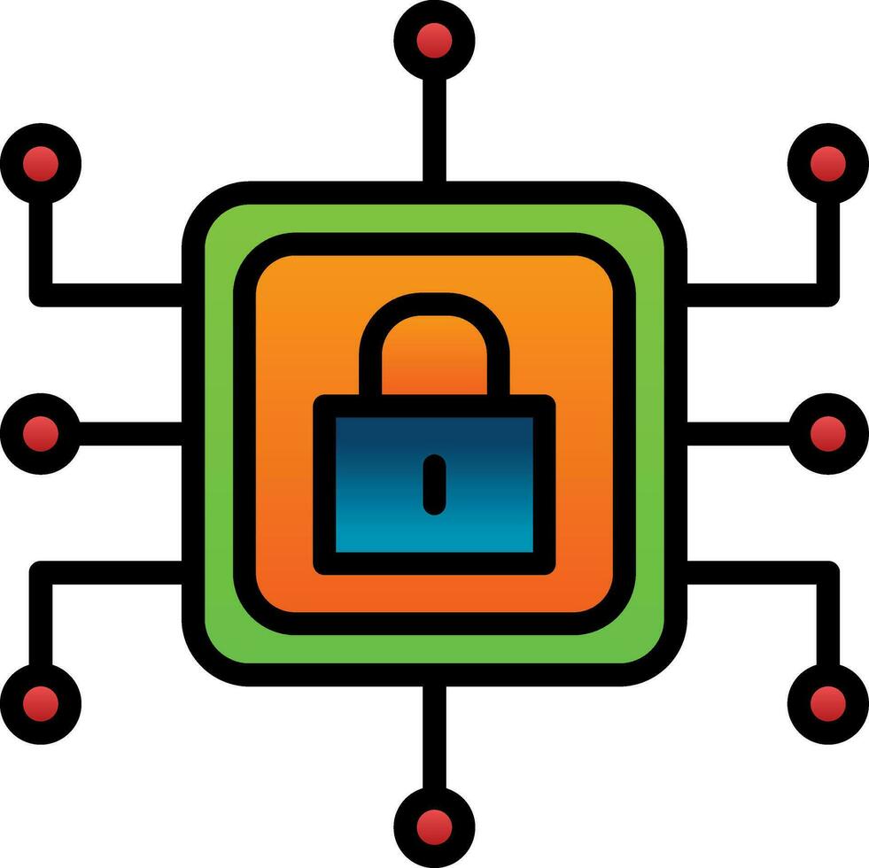 Cyber security Vector Icon Design