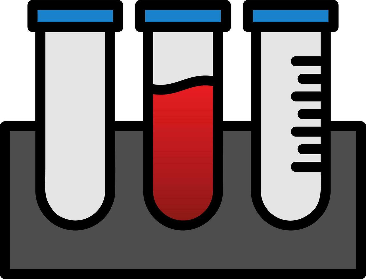 Test Tubes Vector Icon Design