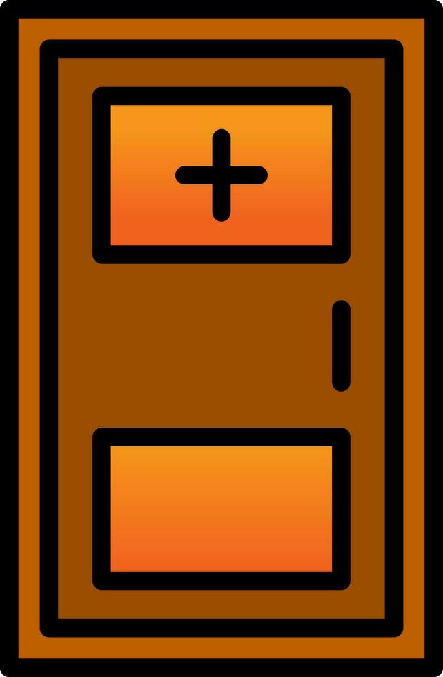 diseño de icono de vector de puerta