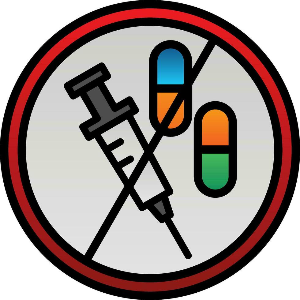 No Drugs Vector Icon Design