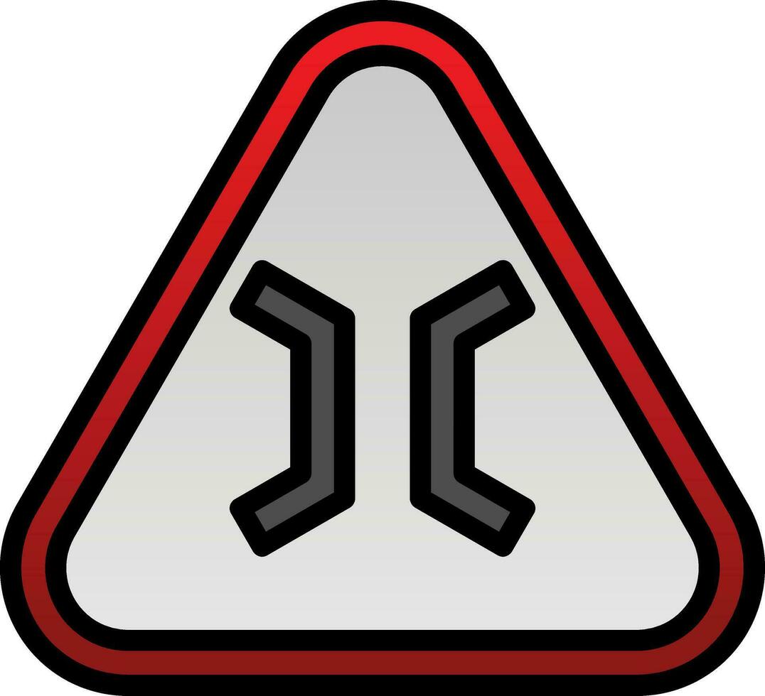 Narrow Bridge Vector Icon Design