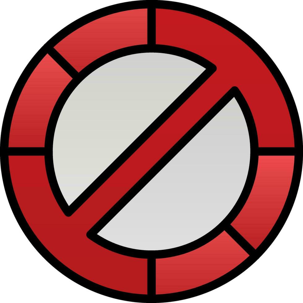 prohibido vector icono diseño