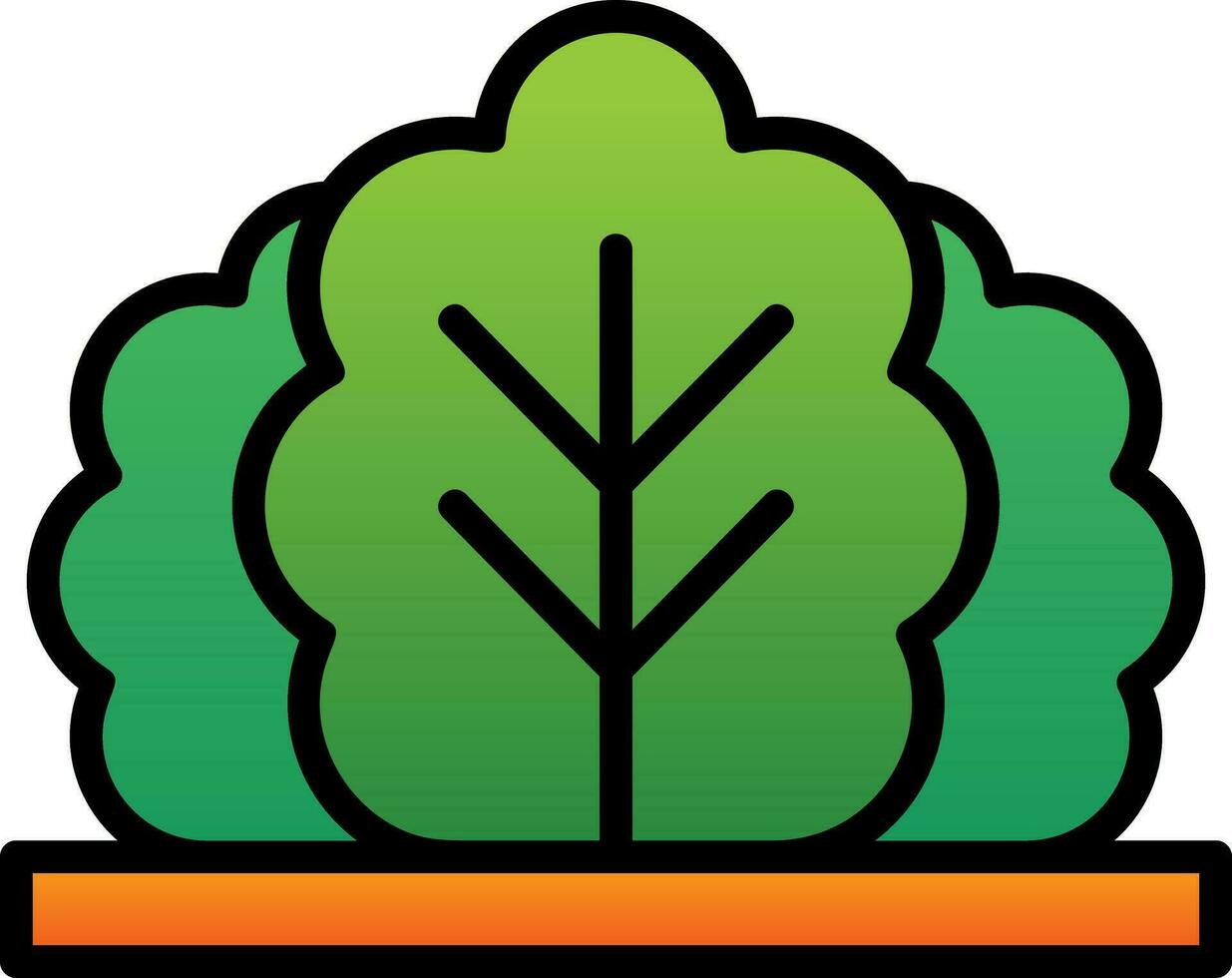 Bush Vector Icon Design