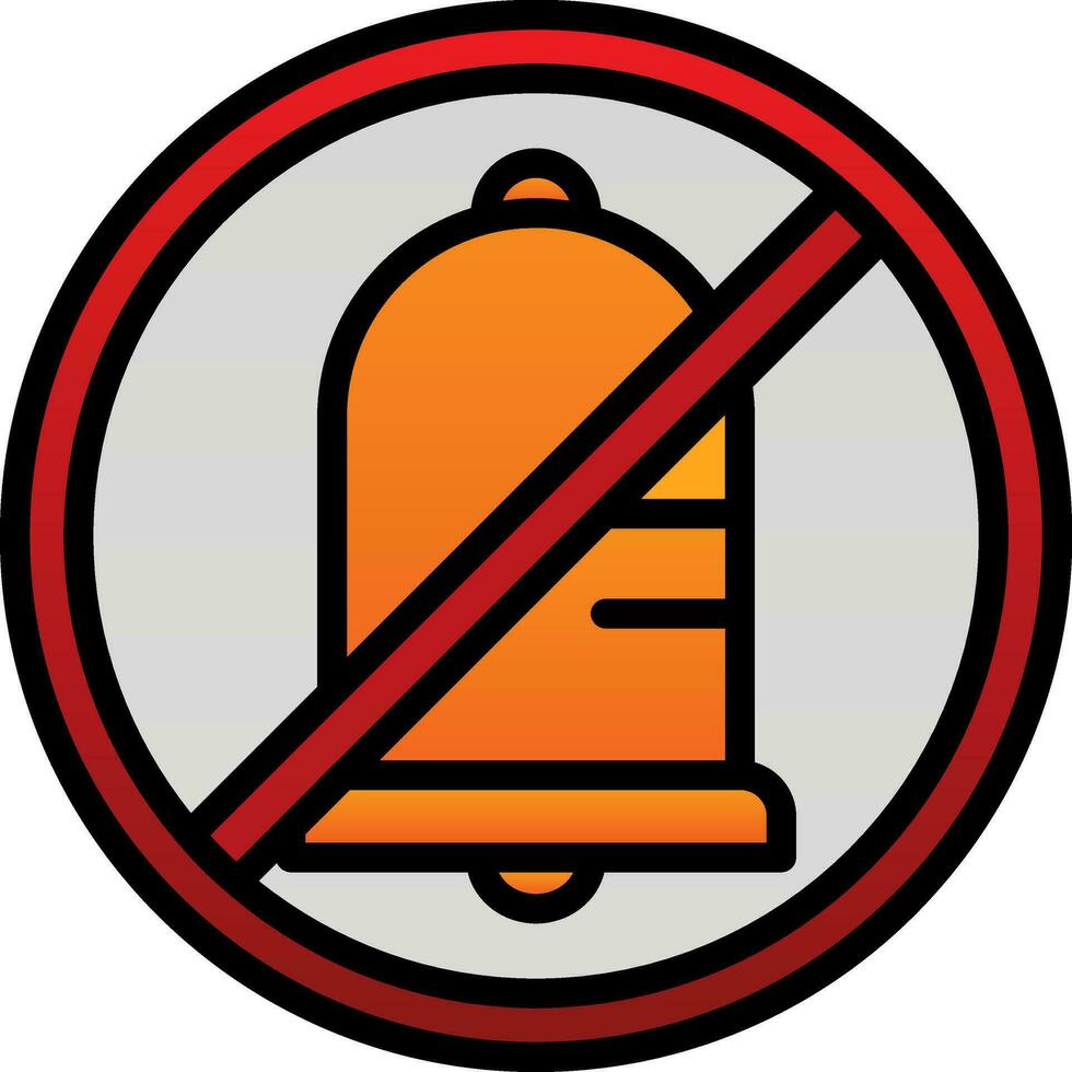 No Alarm Vector Icon Design