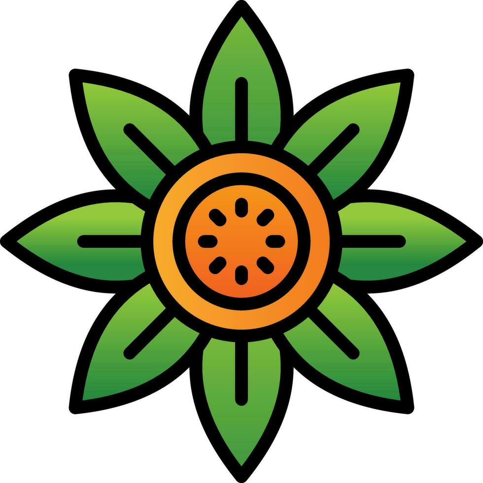 Sunflower Vector Icon Design