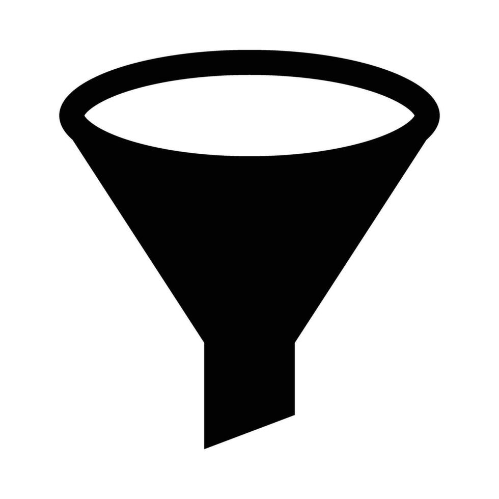 Funnel Vector Glyph Icon For Personal And Commercial Use.