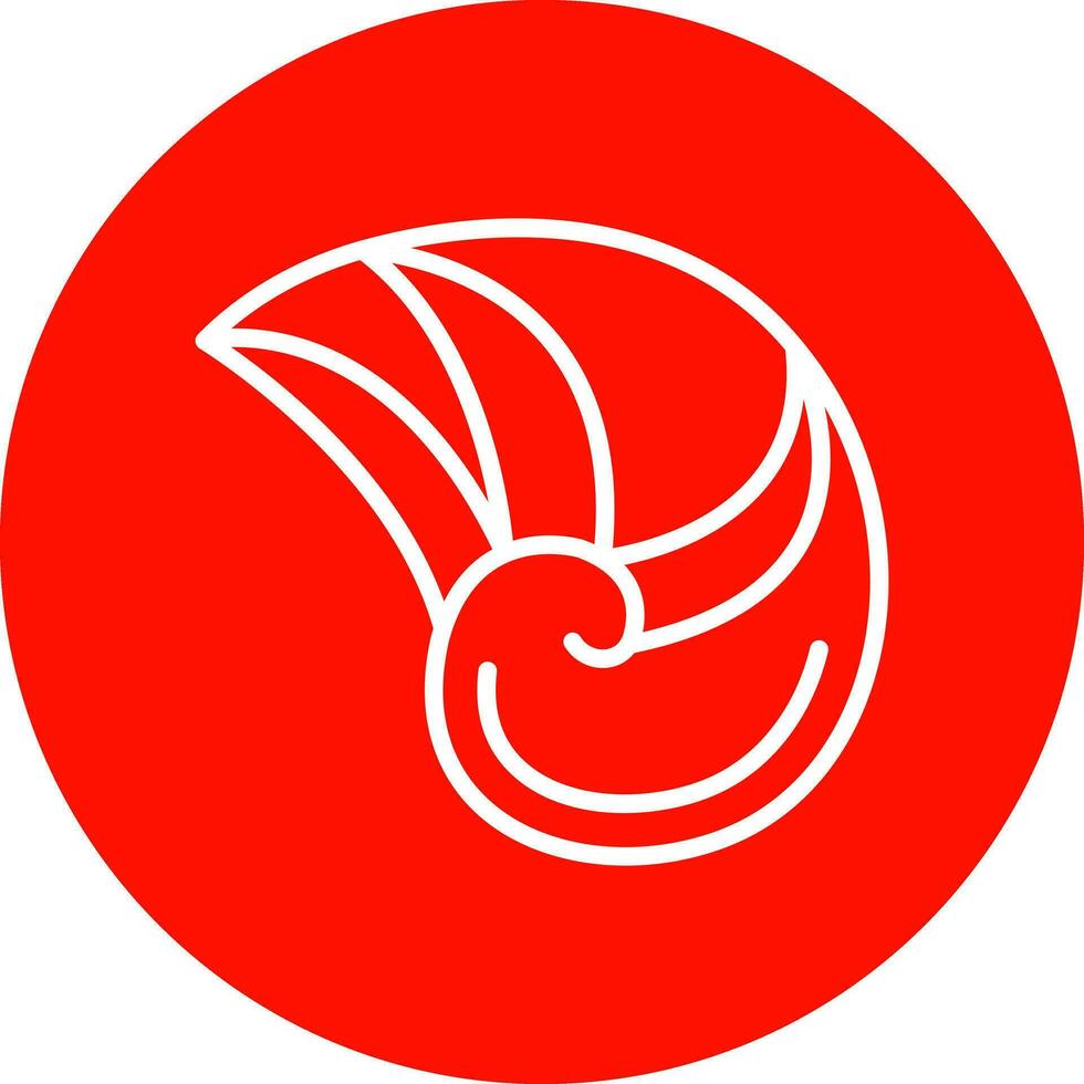 diseño de icono de vector de nautilus