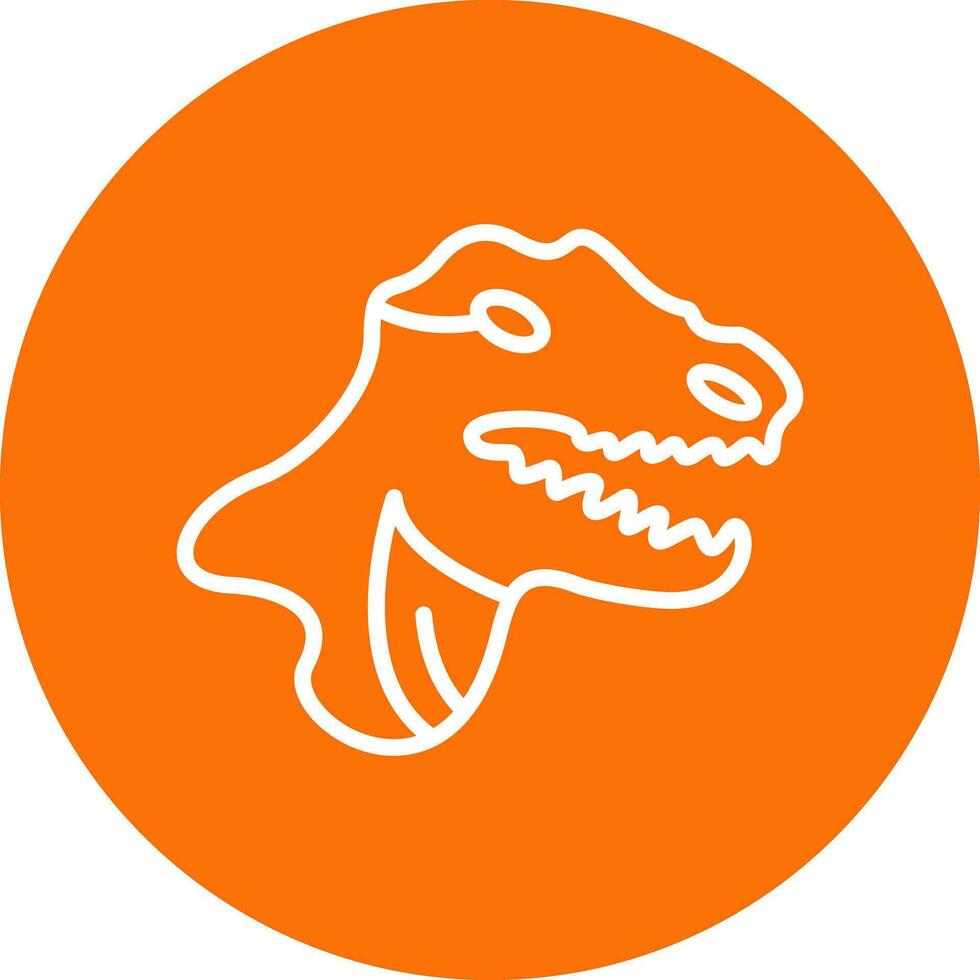 Tyrannosaurus rex Vector Icon Design