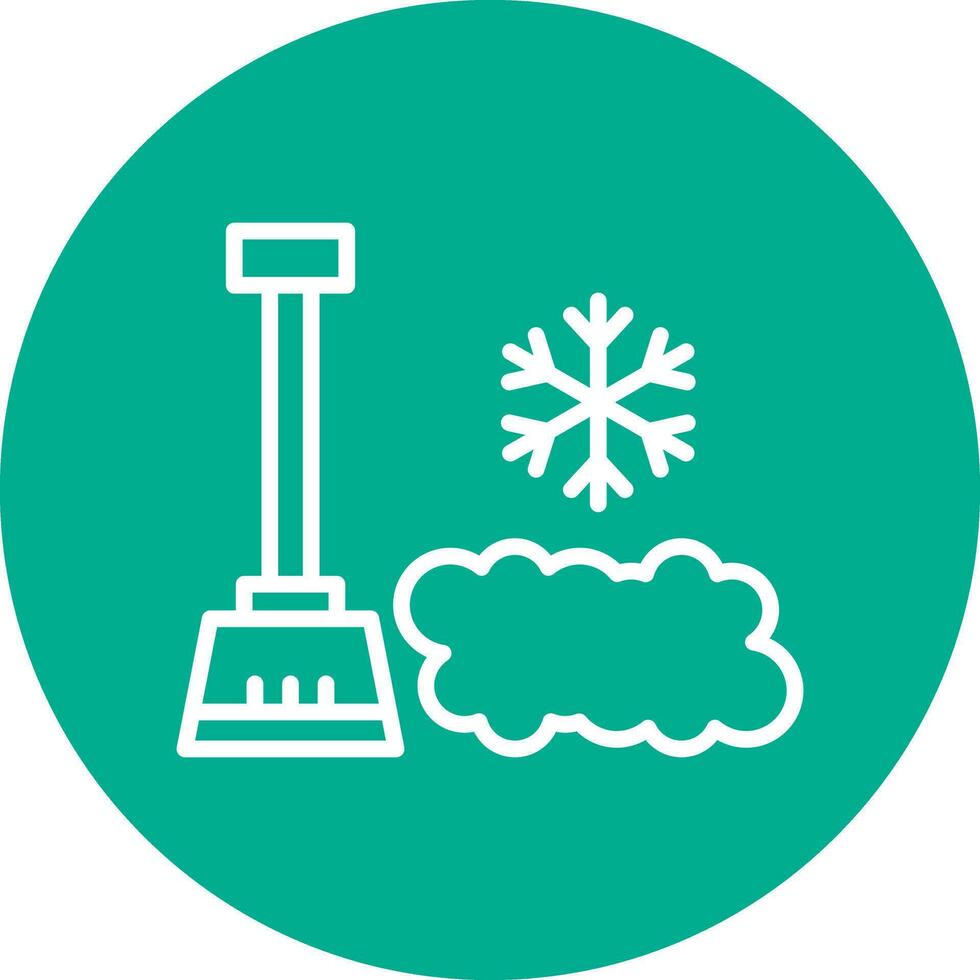 Snow shovel Vector Icon Design