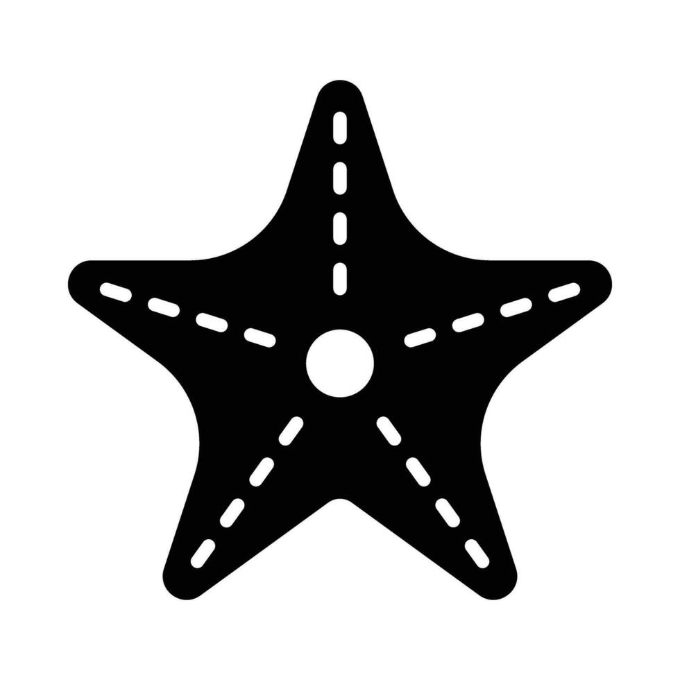 Starfish Vector Glyph Icon For Personal And Commercial Use.