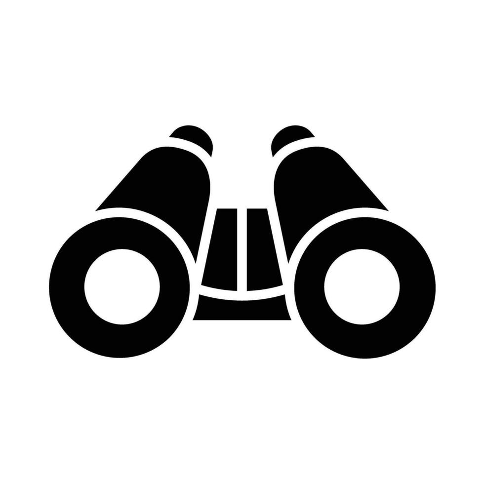 Binocular Vector Glyph Icon For Personal And Commercial Use.