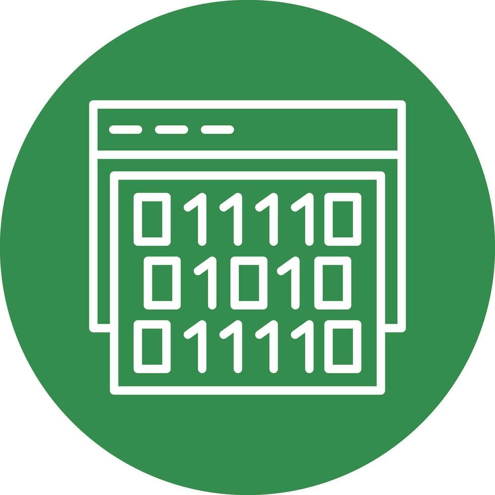 Binary code Vector Icon Design