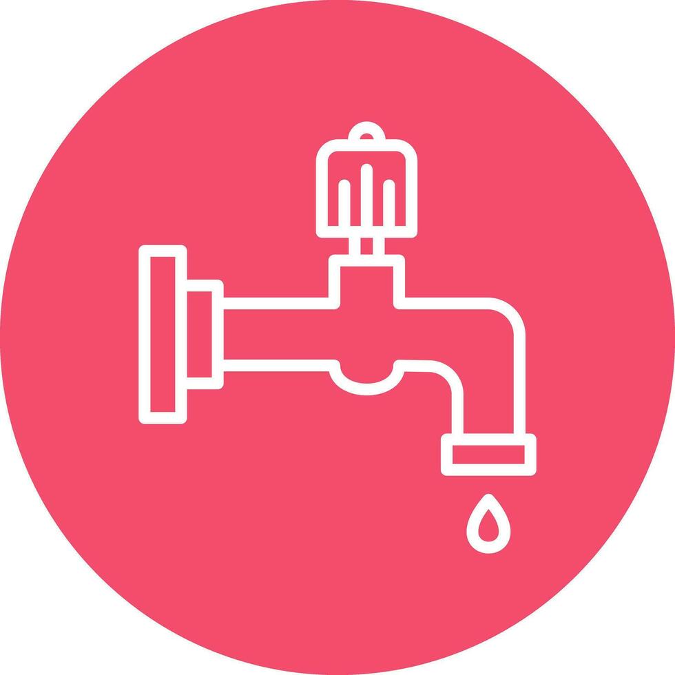 Water faucet Vector Icon Design