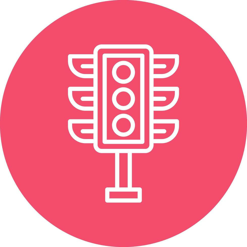 Traffic light Vector Icon Design