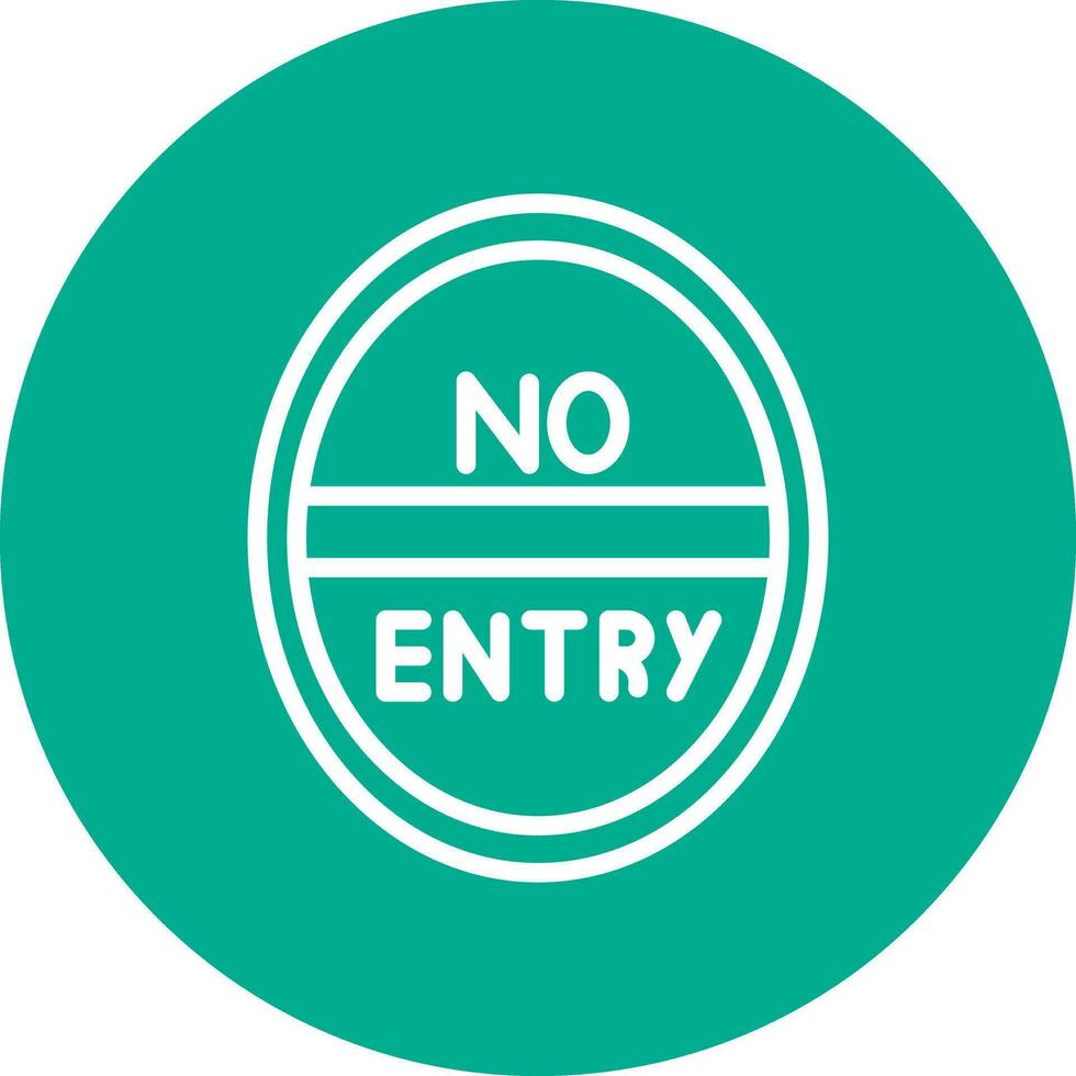 No entrada vector icono diseño