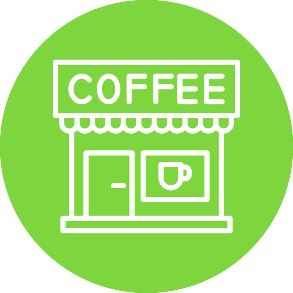 Coffee Shop Vector Icon Design