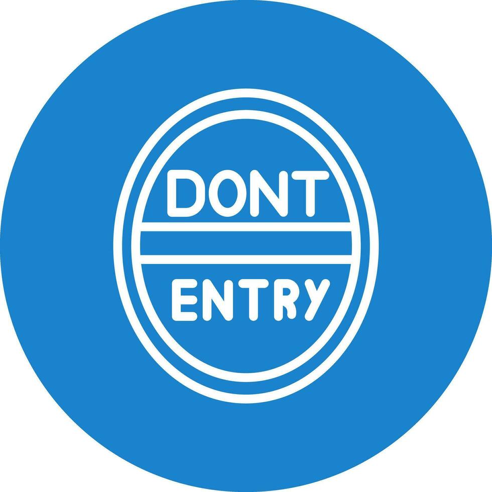 Do Not Enter Vector Icon Design
