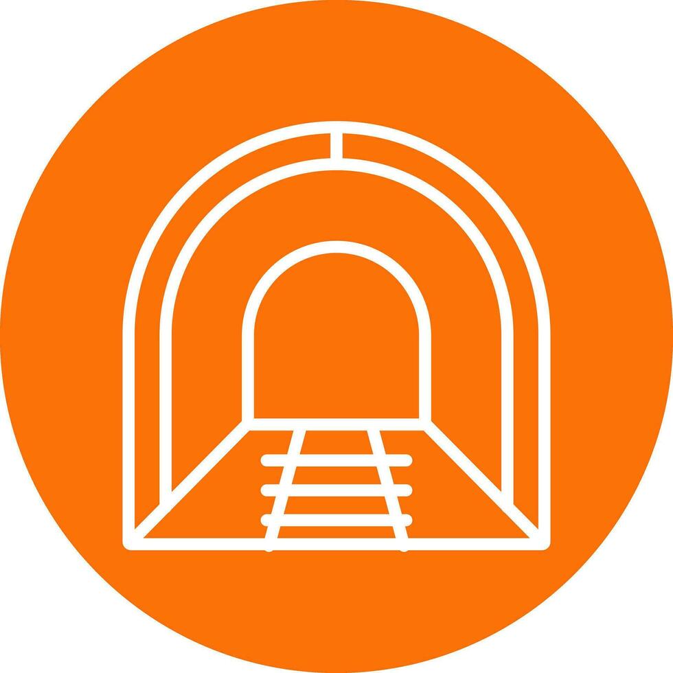 diseño de icono de vector de túnel