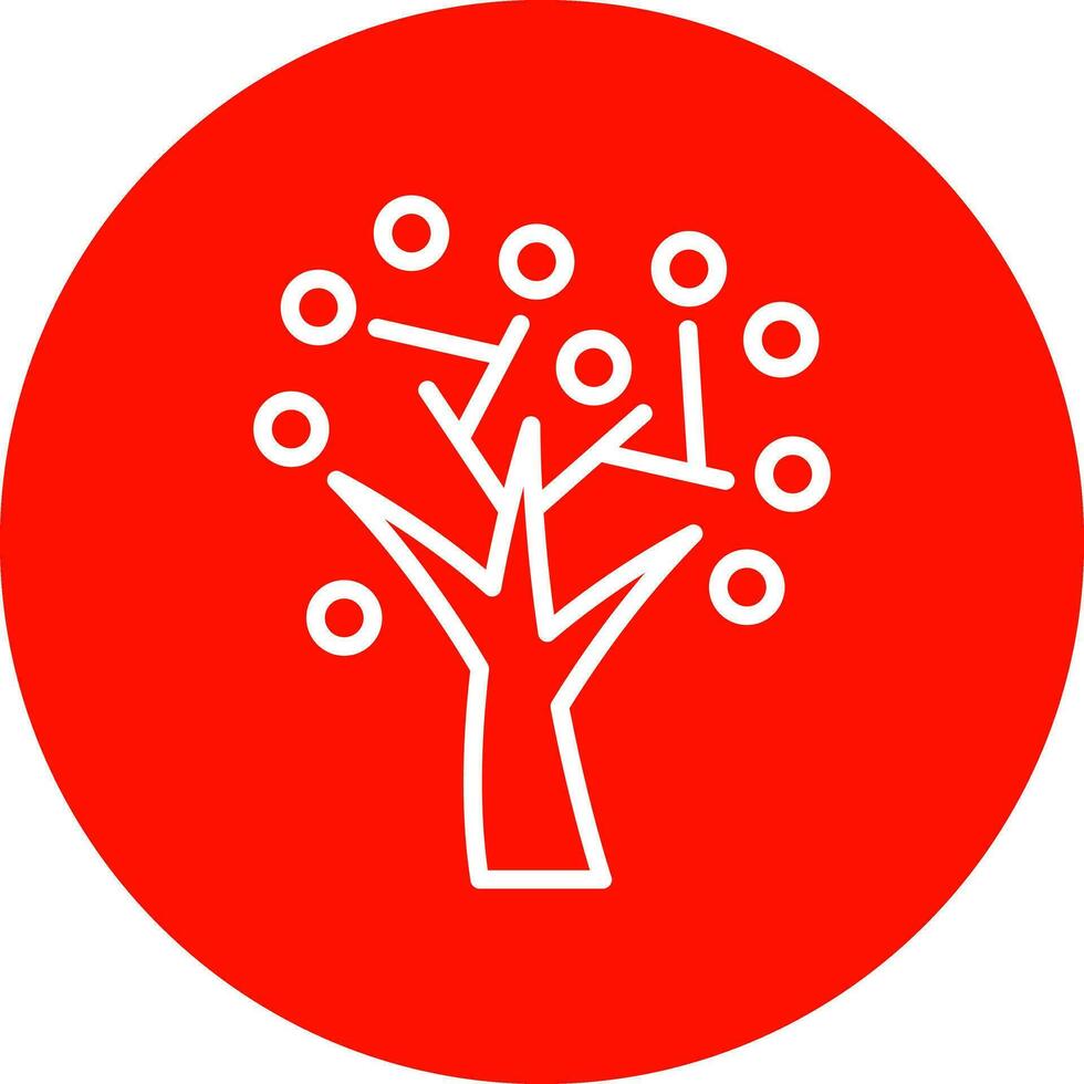 Autumn Tree Vector Icon Design