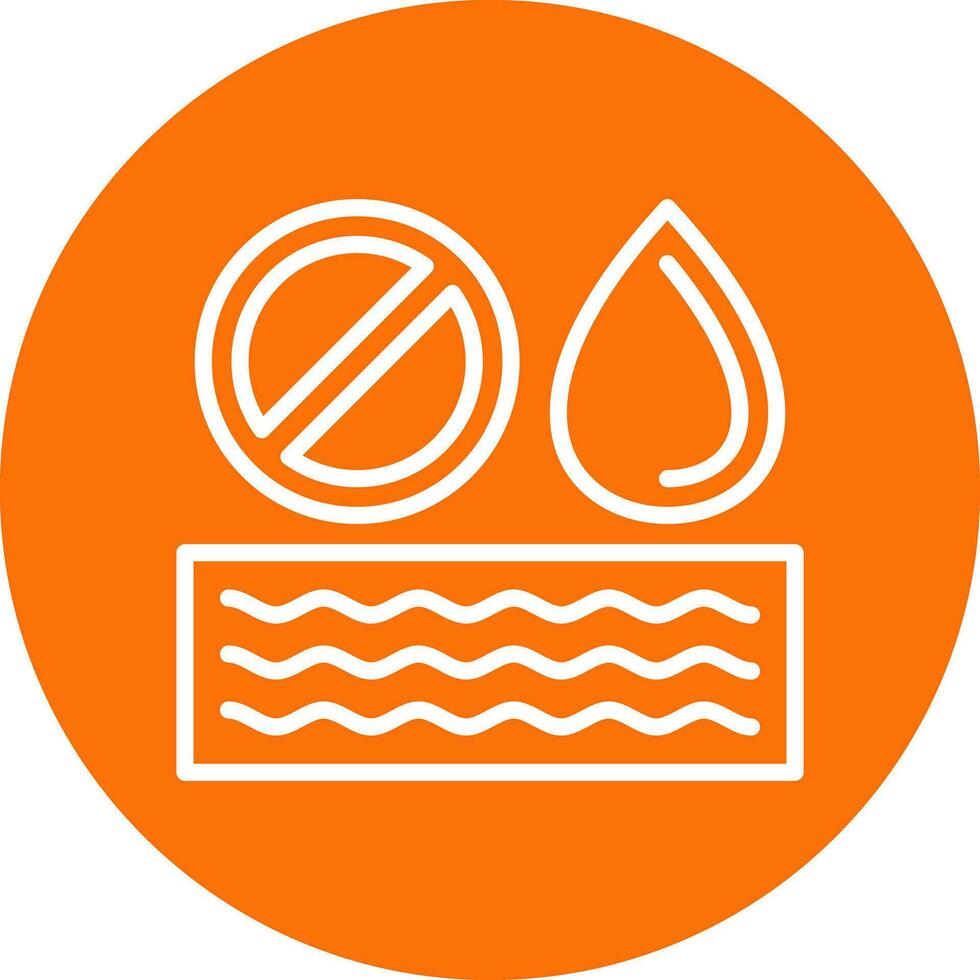 No Water Vector Icon Design