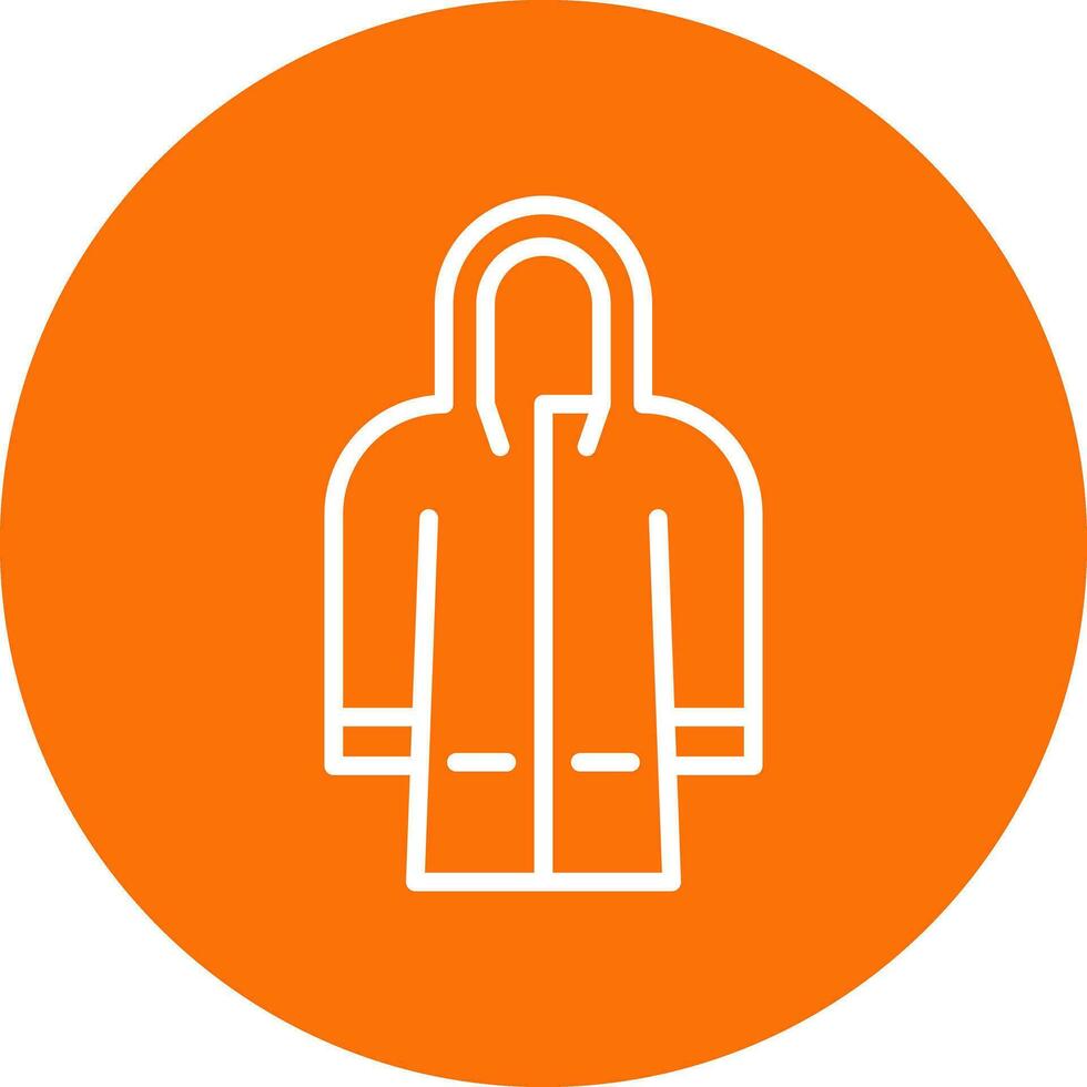 Raincoat Vector Icon Design