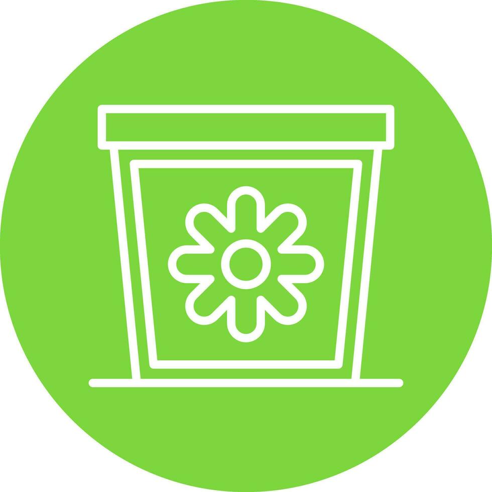 Plant Pot Vector Icon Design