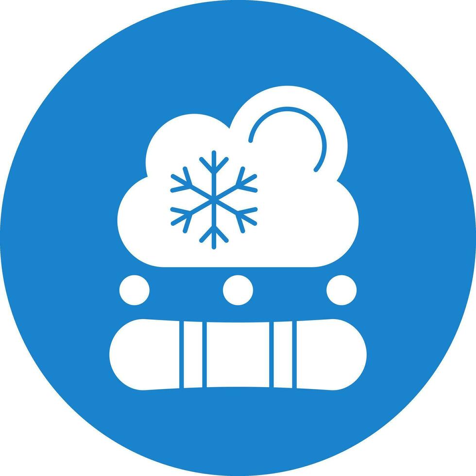 Snowboarding Vector Icon Design