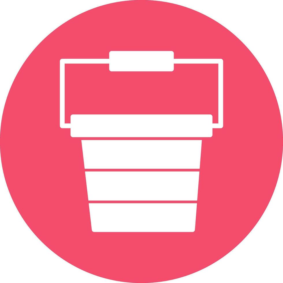 Bucket Vector Icon Design