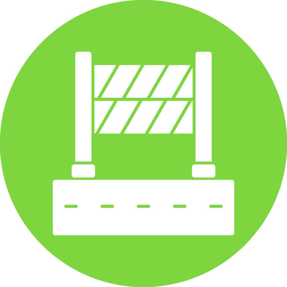 Road Block Vector Icon Design