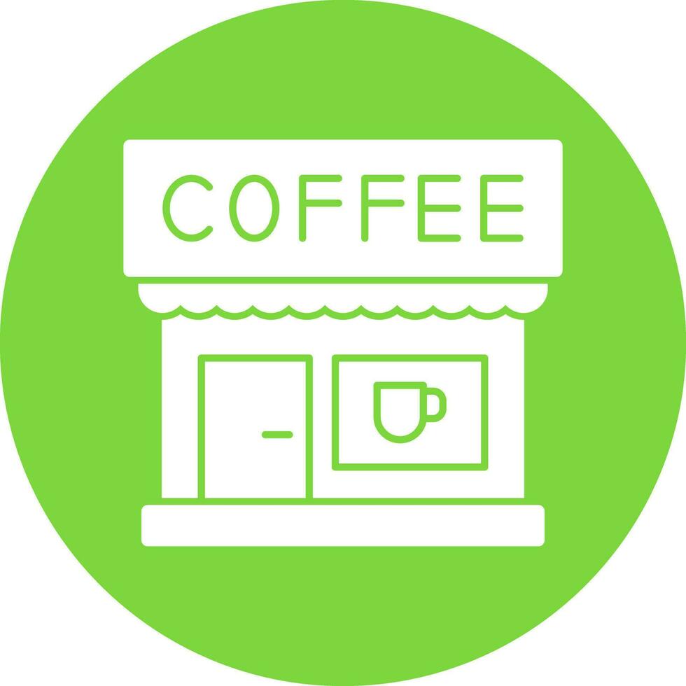 Coffee Shop Vector Icon Design