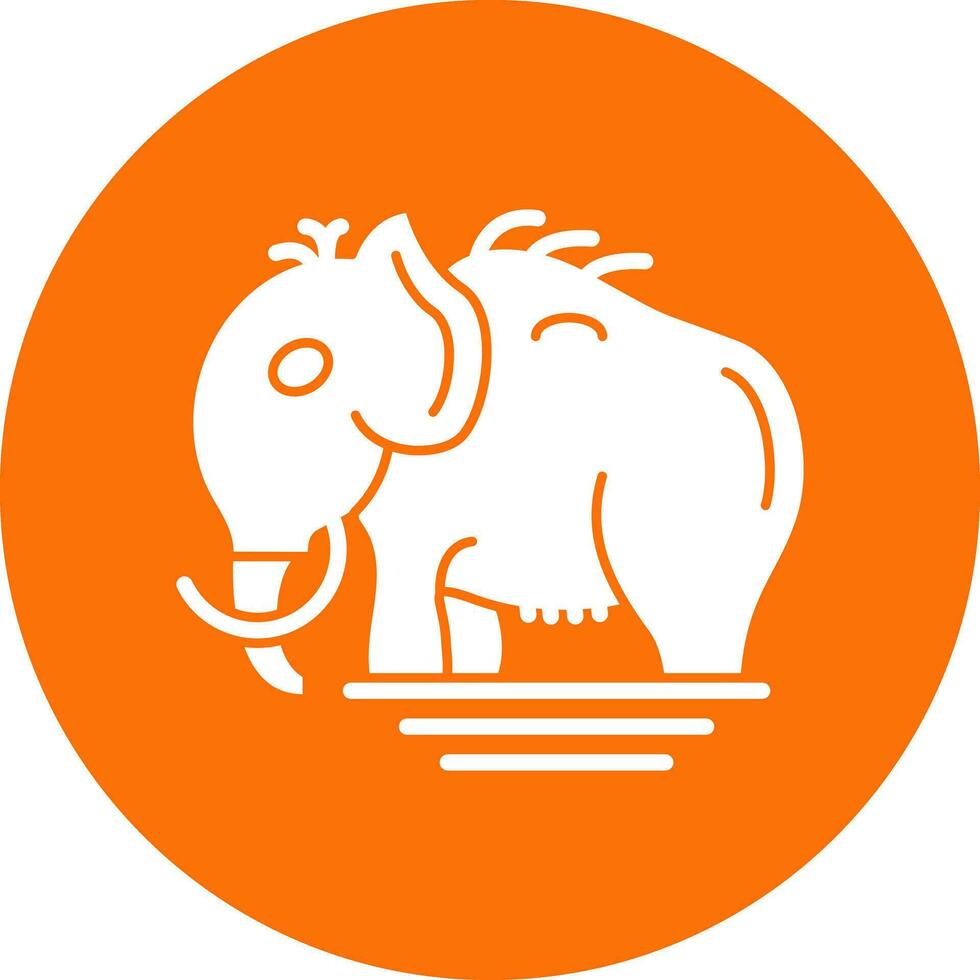 diseño de icono de vector de mamut