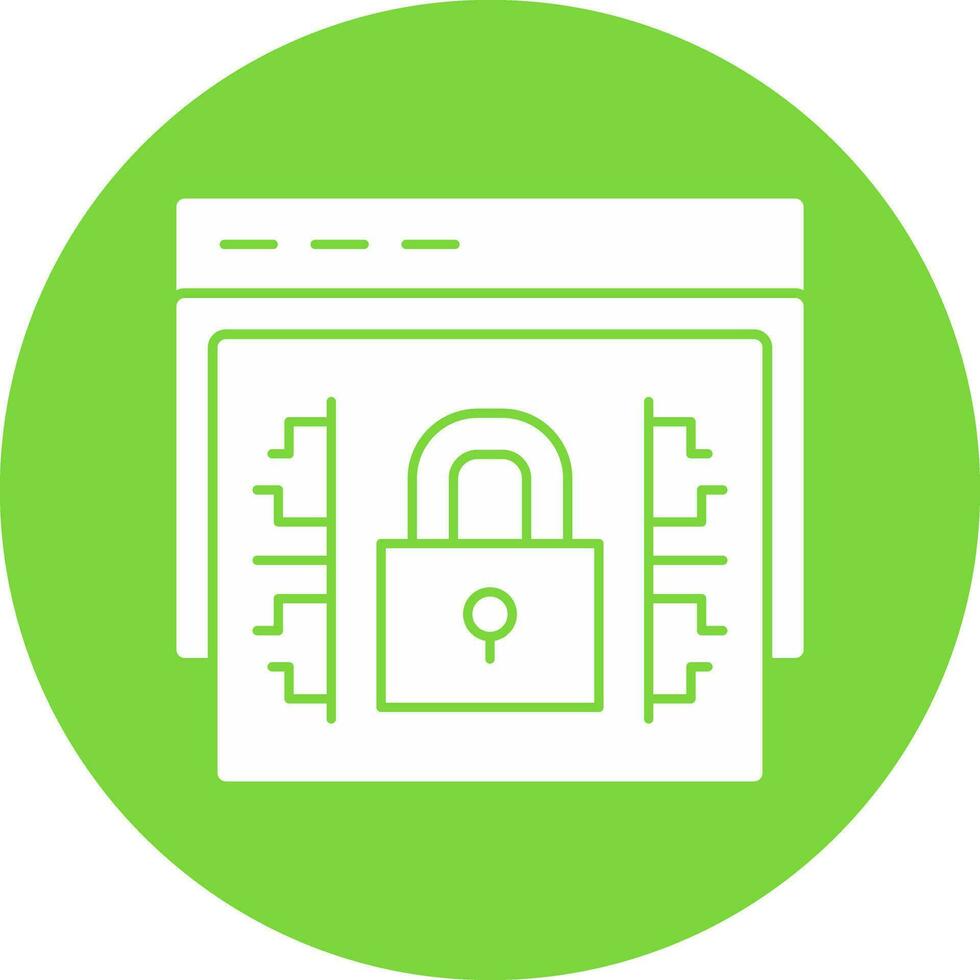 Web encryption Vector Icon Design