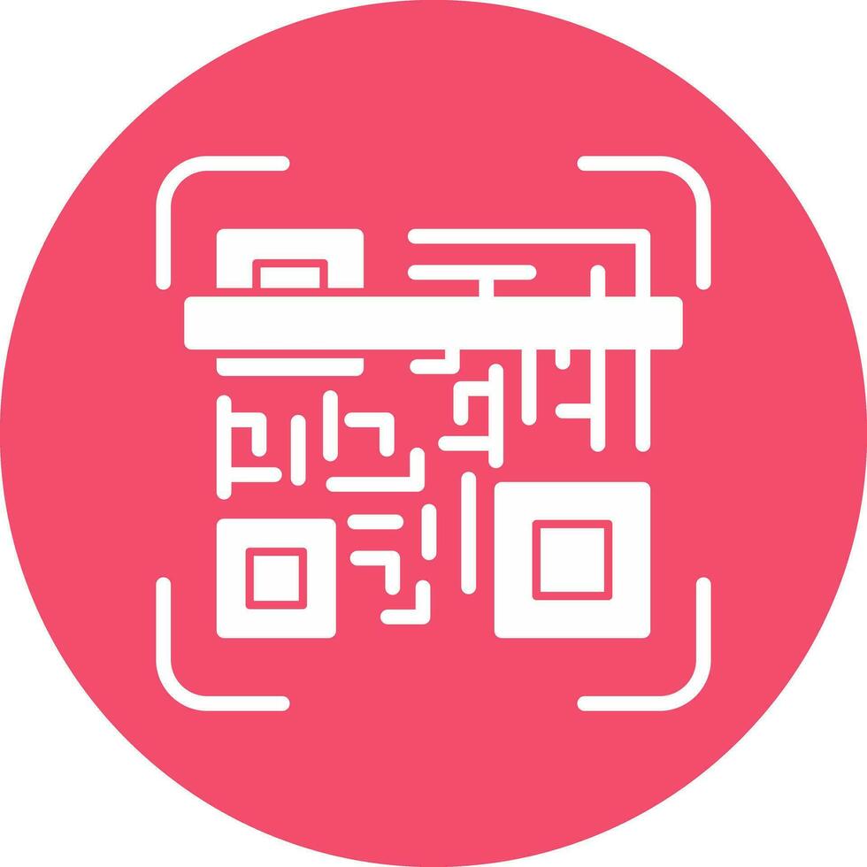 Qr code scan Vector Icon Design