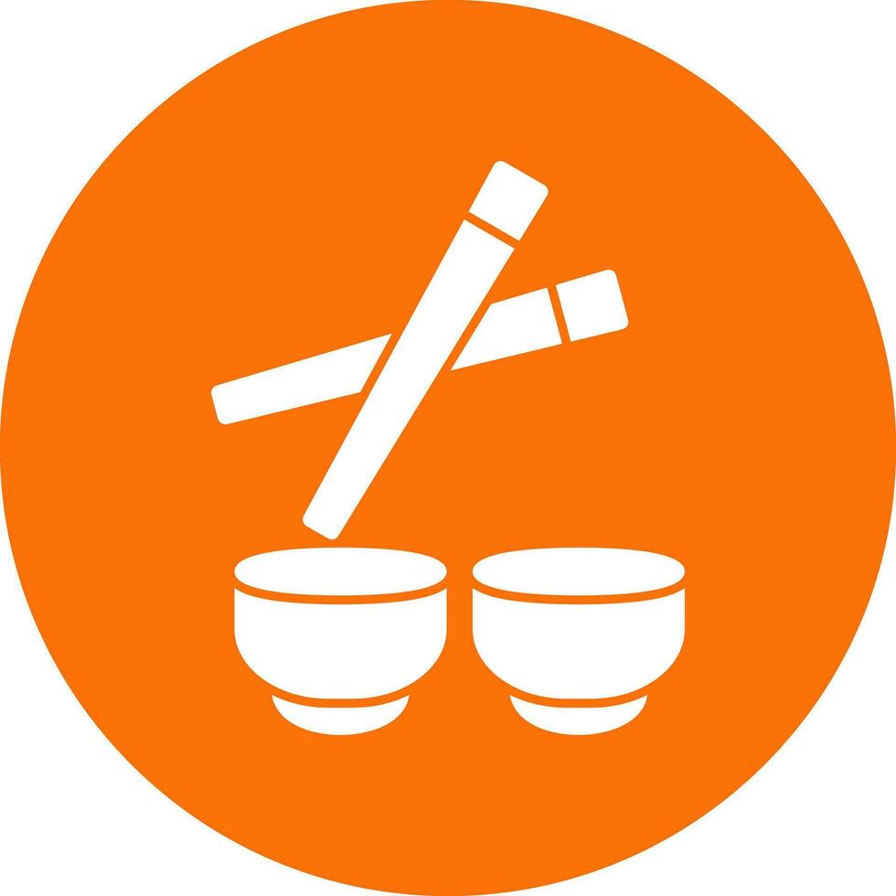Chopsticks Vector Icon Design