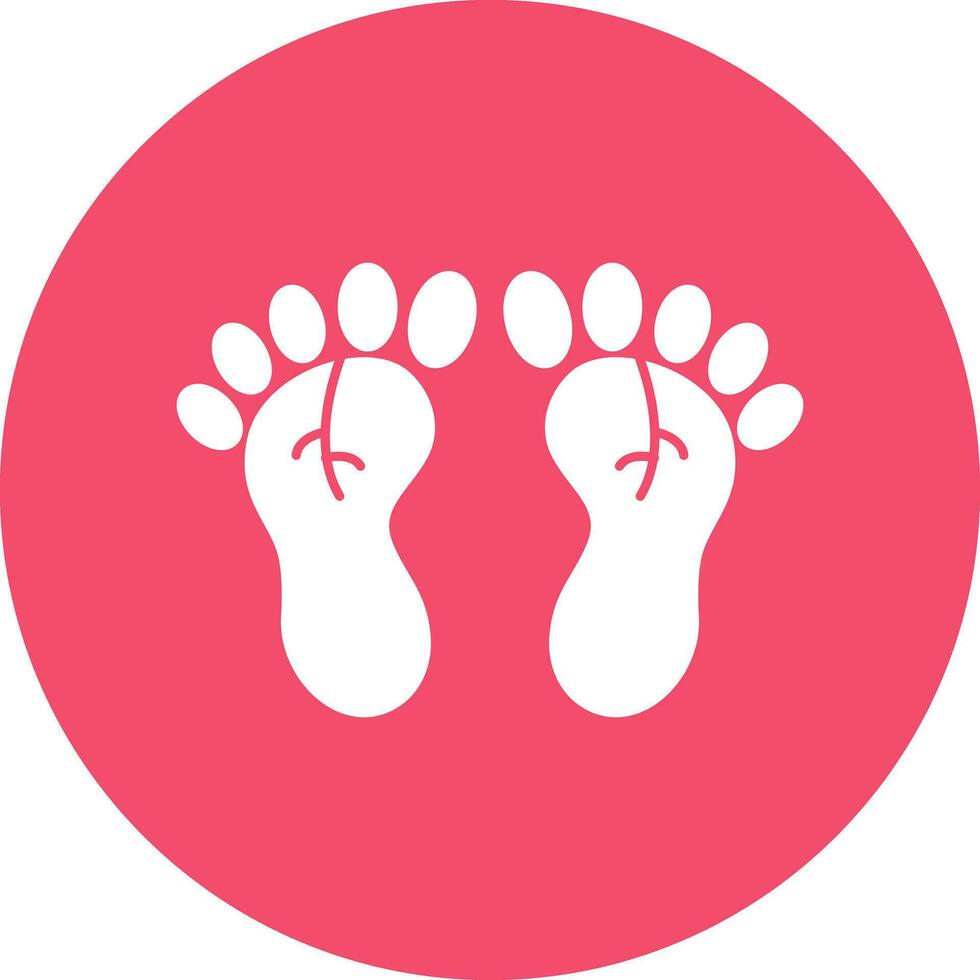 Footprint Vector Icon Design
