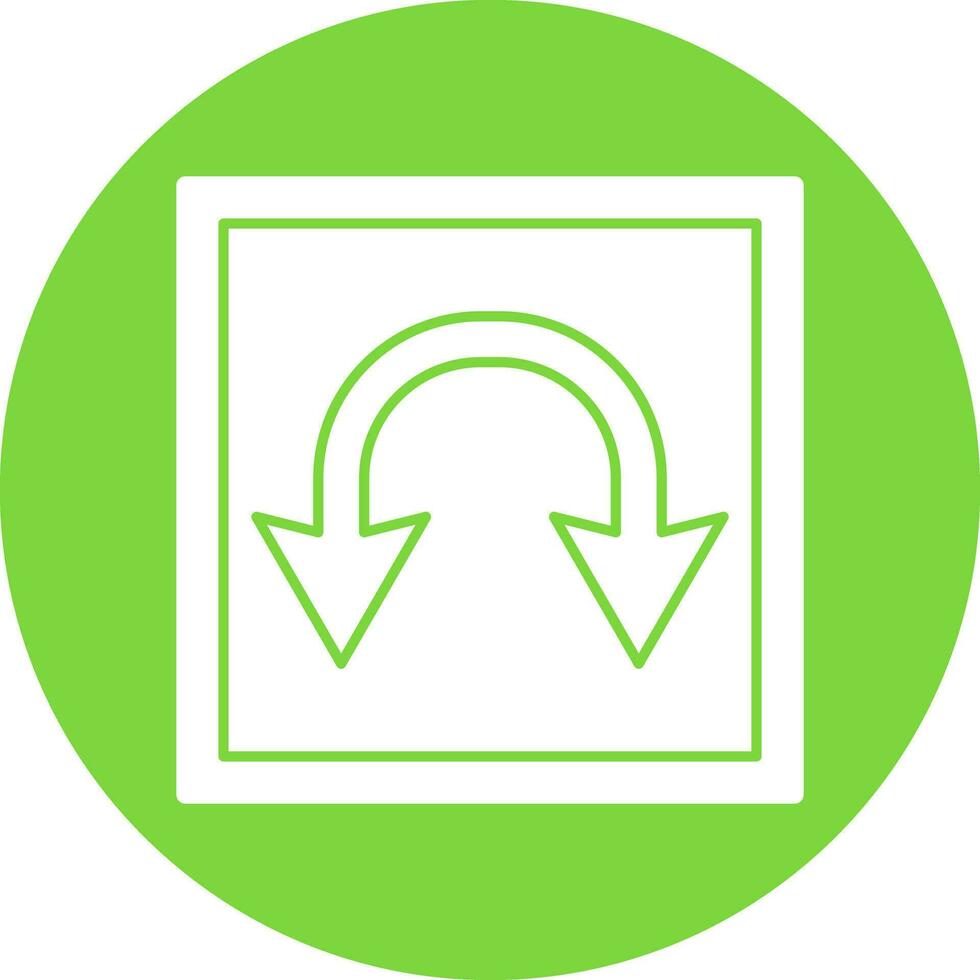 Double Curve Vector Icon Design